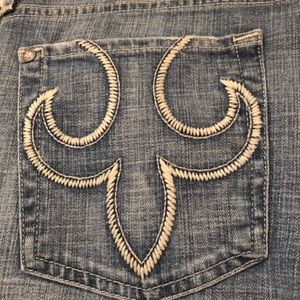 EXPRESS DPD DENIM JEANS SIZE 31 WITH EMBROIDERED